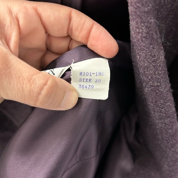 Pendleton Purple Blazer with Notched Lapels and Wool-Blend Fabric - Picture 3 of 6